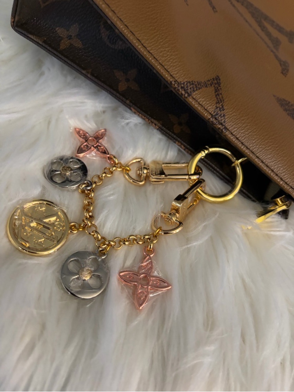 LV Gold-Tone bag chain used